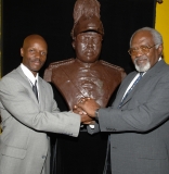 Dr. Julius Garvey with Nijel Binns