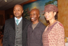 With Guy Lumumba and Attalah Shabazz